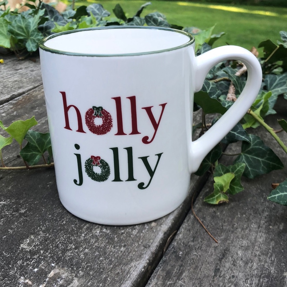 🎄Holly Jolly Christmas Holiday Stoneware Mug Threshold for Target Red Green